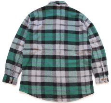 画像2: 80s ポルトガル製 JCPenney STJOHN'SBAY×BIGMACビッグマック チェック コットン フランネルシャツ XL (2)