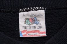 画像5: 80s USA製 NAPA WELDON AUTO PARTS 蛍光 両面プリント スウェット 黒 L (5)