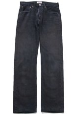 画像2: Levi'sリーバイス 501 後染め ブラック デニムパンツ W31★SDP4374 ユーロ (2)