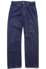 画像2: 90s 英国製 Levi'sリーバイス 501 後染め カラーデニムパンツ 濃紺 W34 L32★ユーロ (2)