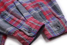 画像6: 90s L.L.Bean タータンチェック コットン シャモアクロスシャツ XL-R★CHAMOIS CLOTH SHIRT (6)