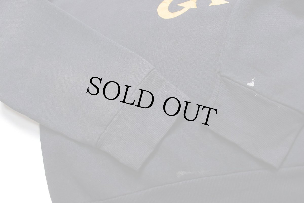 画像6: 80s USA製 GOLD'S GYM スウェット 黒 フェード XL (6)