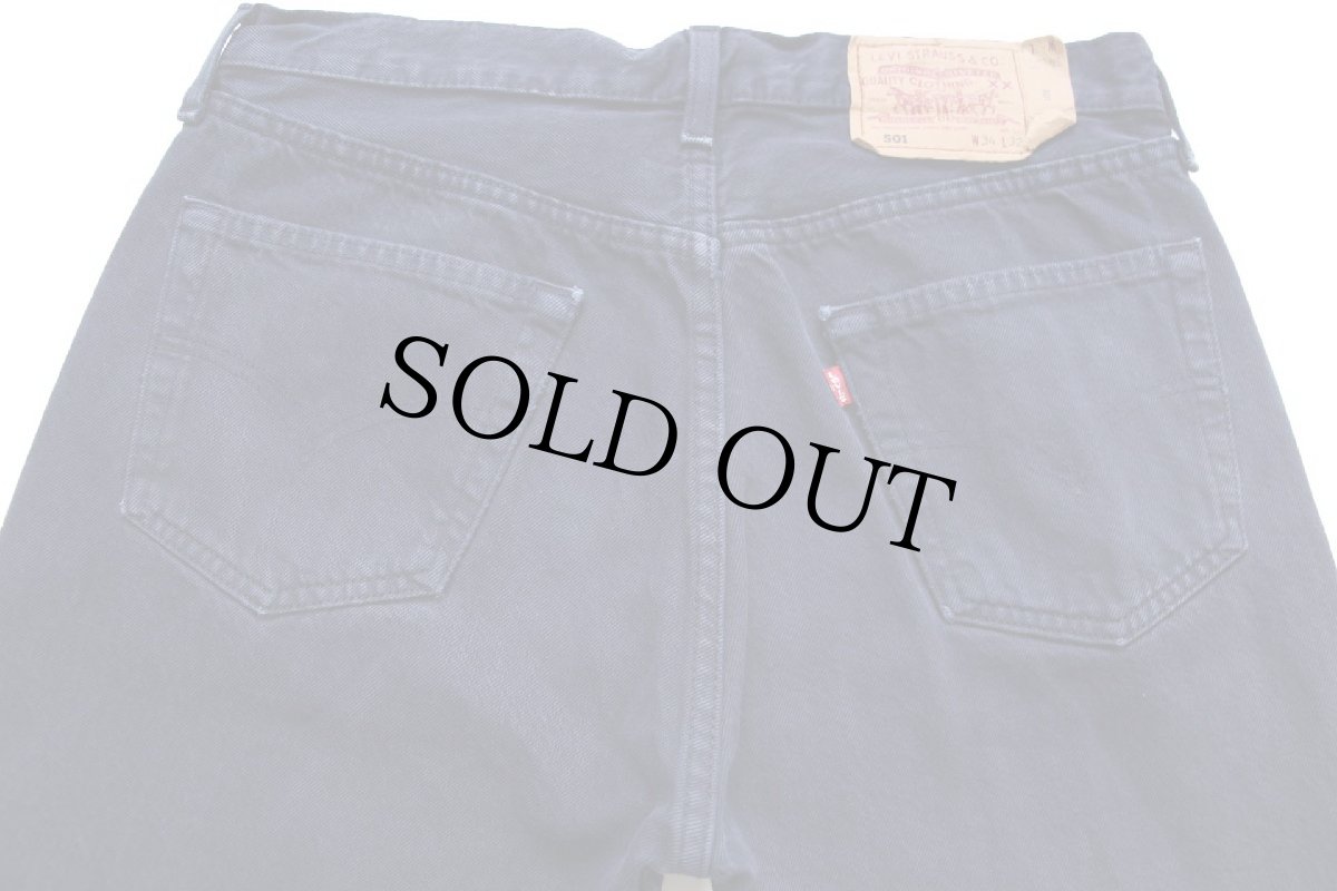 画像5: 90s 英国製 Levi'sリーバイス 501 後染め カラーデニムパンツ 濃紺 W34 L32★ユーロ (5)