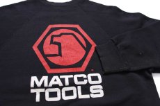 画像3: 80s USA製 DISCUS MATCO TOOLS ロゴ スウェット 黒 L (3)