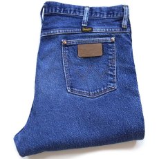 画像1: 90s USA製 Wranglerラングラー ストレッチ デニムパンツ ヒゲ W38 L32★SDP4372 (1)