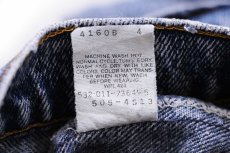 画像7: 90s USA製 Levi'sリーバイス 505 ケミカルウォッシュ デニムパンツ W34 L30★アシッド (7)