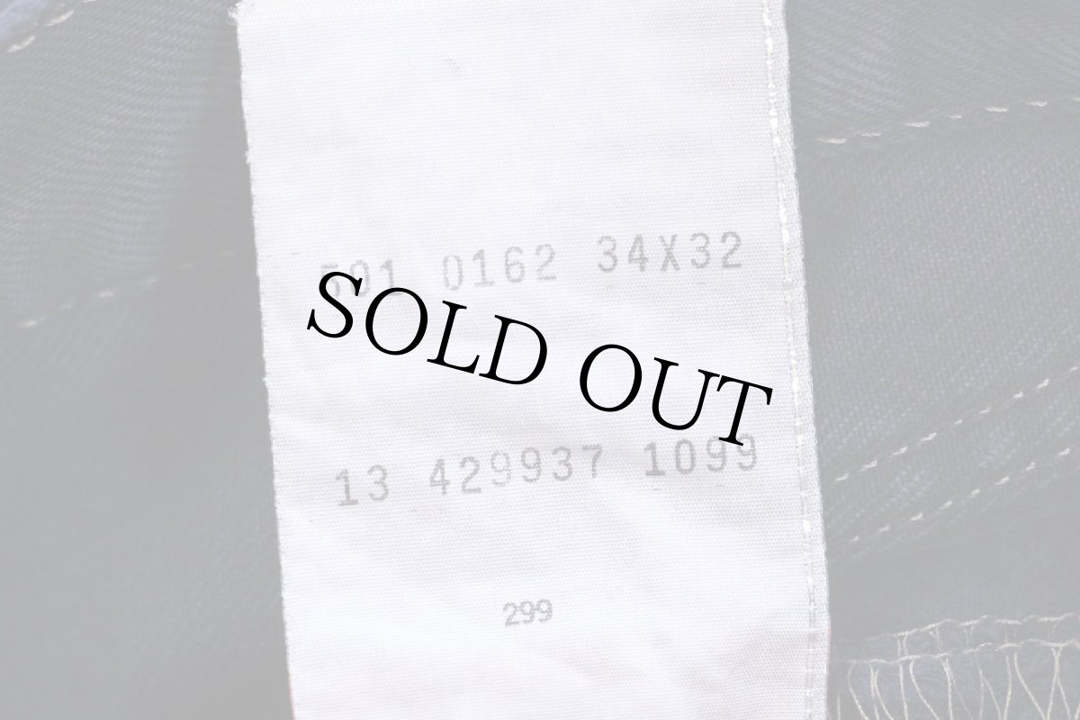 画像7: 90s 英国製 Levi'sリーバイス 501 後染め カラーデニムパンツ 濃紺 W34 L32★ユーロ (7)