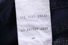 画像7: 90s 英国製 Levi'sリーバイス 501 後染め カラーデニムパンツ 濃紺 W34 L32★ユーロ (7)