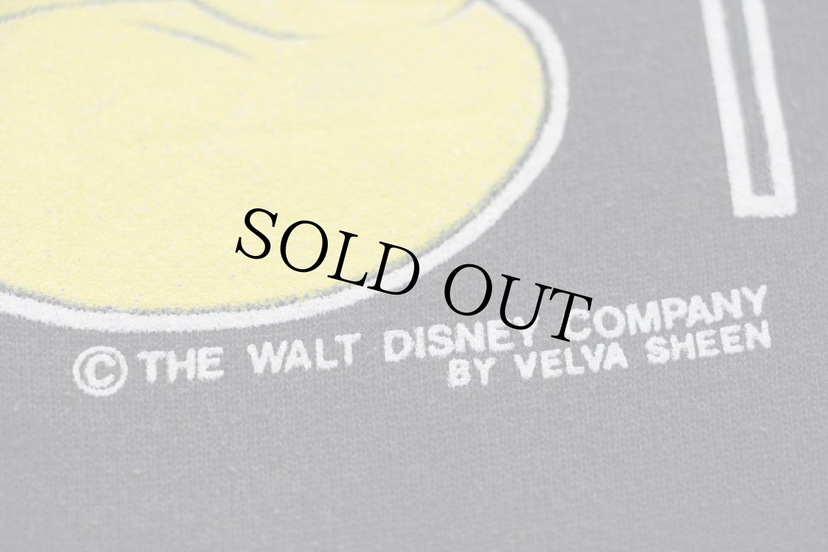 画像4: 90s USA製 Velva Sheen DISNEYディズニー ミッキー マウス CALIFORNIA スウェット 黒 S (4)