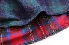 画像6: 90s GAPギャップ タータンチェック クレイジーパターン ボタンダウン フランネルシャツ (6)