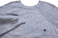 画像3: 80s Championチャンピオン ワンポイント ロゴ刺繍 スウェット 杢グレー (3)
