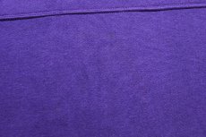 画像7: 80s USA製 OAKTON 無地 ツートン はめ込み 前V スウェット 紫 L★ブランク (7)