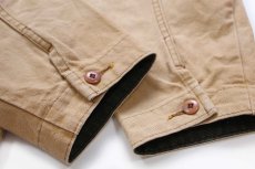画像7: 90s USA製 L.L.Bean PRIMALOFTプリマロフト 中綿入りライナー付き ダック地 フィールドコート 茶 フェード W-S★ジャケット (7)