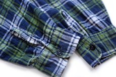 画像5: 70s JCPenney チェック コットン プリントネルシャツ L (5)