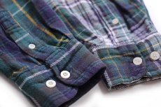 画像5: 90s GAPギャップ タータンチェック クレイジーパターン ボタンダウン フランネルシャツ (5)