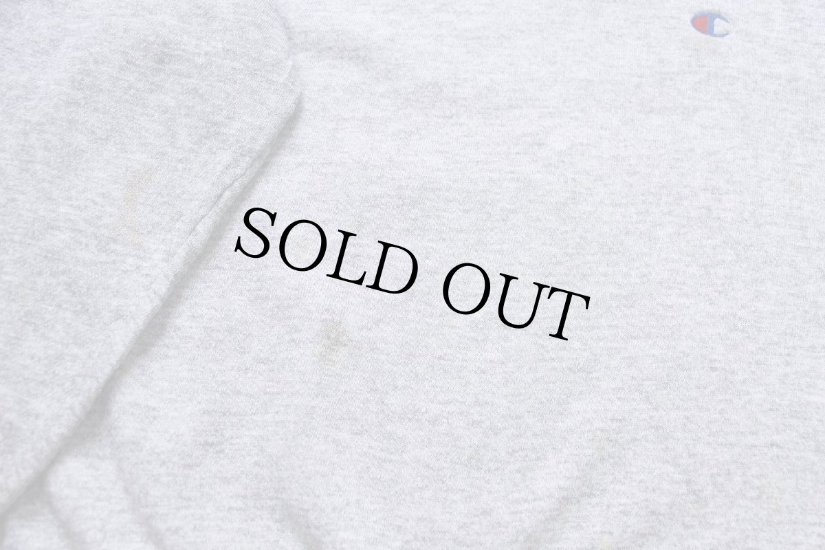 画像4: 80s Championチャンピオン ワンポイント ロゴ刺繍 スウェット 杢グレー (4)