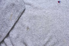 画像4: 80s Championチャンピオン ワンポイント ロゴ刺繍 スウェット 杢グレー (4)