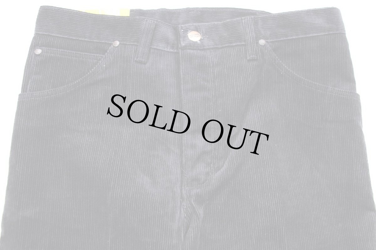 画像4: デッドストック★90s マルタ製 Wranglerラングラー コーデュロイパンツ 黒 W33 L36★ユーロ (4)