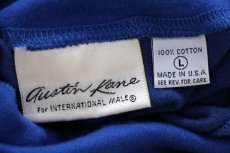 画像5: 90s USA製 Austin Kane マルチカラー 切り替え タートルネック コットン 長袖Tシャツ L (5)