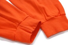 画像6: 90s USA製 GAPギャップ 無地 タートルネック コットン 長袖Tシャツ オレンジ XL (6)