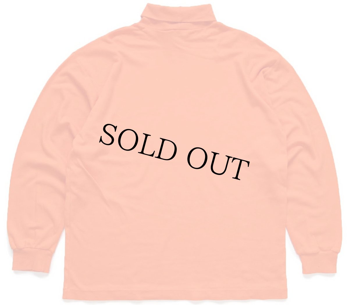 画像3: 90s USA製 GAPギャップ 無地 タートルネック コットン 長袖Tシャツ オレンジ XL (3)