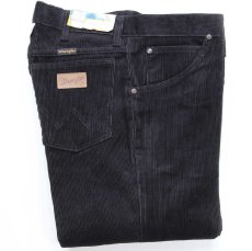 画像1: デッドストック★90s マルタ製 Wranglerラングラー コーデュロイパンツ 黒 W33 L36★ユーロ (1)