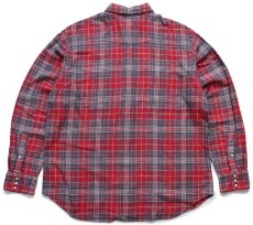 画像2: 00s ポロ ラルフローレン タータンチャック コットン フランネル ウエスタンシャツ XL (2)