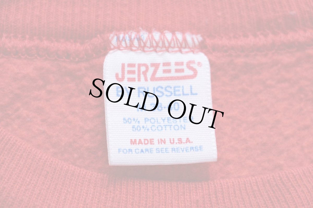 画像4: 80s USA製 JERZEES BY RUSSELLラッセル 42ND STREET ピンナップガール スウェット 赤 M (4)