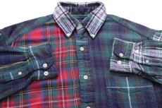 画像3: 90s GAPギャップ タータンチェック クレイジーパターン ボタンダウン フランネルシャツ (3)