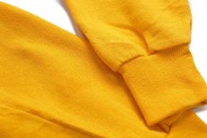 画像5: 80s USA製 WYOMING COWBOYS アメフト スウェット 濃黄 L★RUSSELLラッセル (5)