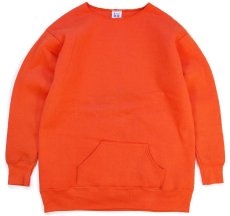 画像1: 80s USA製 AMERICA'S FINEST 無地 ダブルフェイス スウェット カスタム オレンジ XL★ブランク (1)