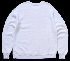 画像2: 80s USA製 JERZEES BY RUSSELLラッセル Winter Carnival Michigan Tech チャップリン スウェット 白 XL (2)