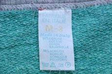 画像5: 80s イタリア製 White Sox 52ers. Championship ツートン 切り替え スウェット 緑×杢グレー M (5)