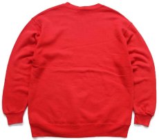 画像2: 90s USA製 RUSSELLラッセル JOHNSTONS TOYOTA トヨタ 前V スウェット 赤 L (2)