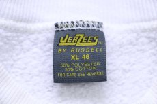 画像5: 80s USA製 JERZEES BY RUSSELLラッセル Winter Carnival Michigan Tech チャップリン スウェット 白 XL (5)