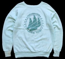 画像1: 90s USA製 CLEARWATER BEACH CLUB スウェット ミント L (1)