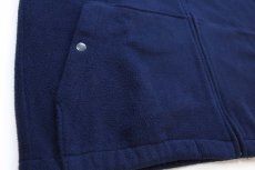 画像6: 90s USA製 ポロ ラルフローレン チンスト付き ワンポイント フリースジャケット 紺 M (6)