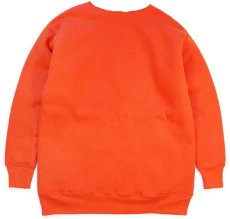 画像2: 80s USA製 AMERICA'S FINEST 無地 ダブルフェイス スウェット カスタム オレンジ XL★ブランク (2)