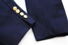 画像6: 90s USA製 GAPギャップ ダブルブレスト ウーステッド ウール テーラードジャケット 紺ブレ 42★ブレザー (6)