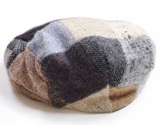 画像4: アイルランド製 Jonathan Richard クレイジー パッチワーク ツイード ウール ハンチング XL (4)