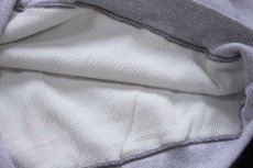 画像7: デッドストック★USA製 CAMBERキャンバー 無地 裏サーマル リバースウィーブ スウェット 杢グレー L★ブランク (7)