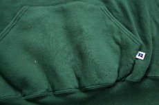 画像6: 90s RUSSELLラッセル STRATHCONA COUNTY FOOTBALL ESKIMOS アメフト刺繍 スウェットパーカー 緑 フェード XXL★特大 フーディー (6)