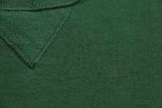 画像6: 90s USA製 RUSSELLラッセル U OF A アップリケ 前V スウェット 緑 L (6)