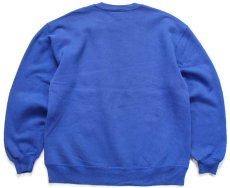 画像2: 90s USA製 RUSSELLラッセル FLORIDA 前V スウェット 青 L (2)