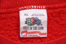 画像5: 80s USA製 ダック アート スウェット 赤 XL (5)