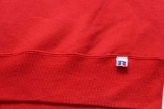 画像5: 90s USA製 RUSSELLラッセル JOHNSTONS TOYOTA トヨタ 前V スウェット 赤 L (5)