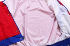画像5: 90s USA製 Burnham Racing BY swingster チェッカーフラッグ刺繍 トリコカラー 切り替え ナイロン レーシングジャケット (5)