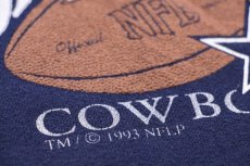 画像4: 90s USA製 RUSSELLラッセル NFL Classic TEAM Collection DALLAS COWBOYS アメフト 前V スウェット 紺 XL (4)