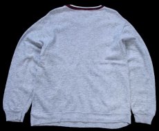 画像2: 80s USA製 Championチャンピオン OREGON STATE レイヤードネック スウェット 杢グレー L (2)