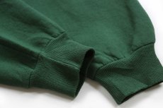 画像5: 90s USA製 RUSSELLラッセル U OF A アップリケ 前V スウェット 緑 L (5)